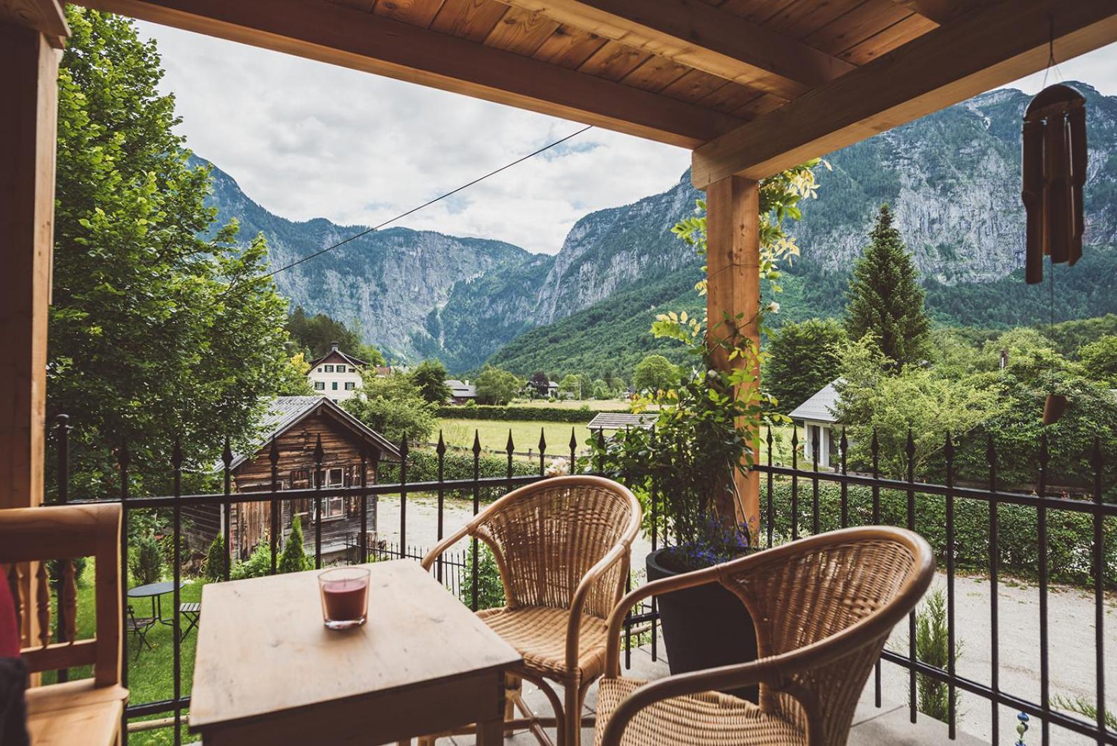Chalet Am Sonnenhang Obertraun Bagian luar foto
